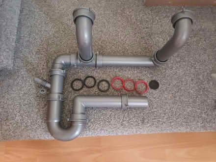 Photo of free 1 + 1/2 Bowel sink waste pipes & P trap (Woodley RG5) #1