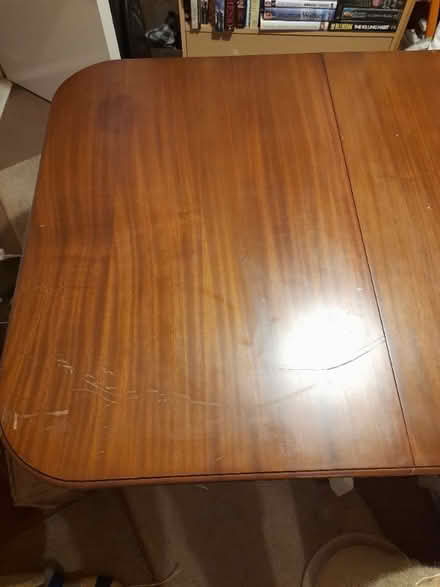 Photo of free Leaf dining table, solid dark wood (Rochdale OL12) #2