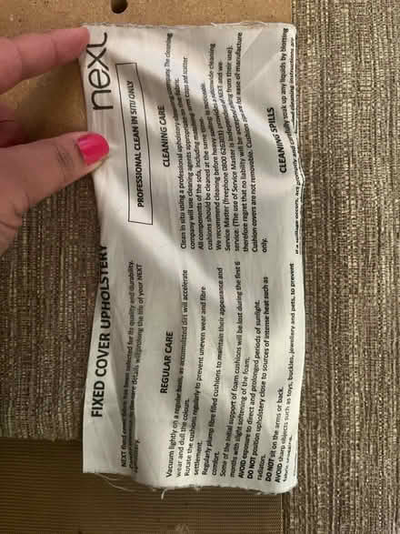 Photo of free Next 3 seater sofa (Croydon CR0) #3