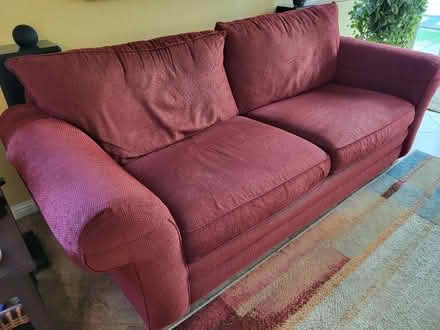 Photo of free Red Fabric Sofa (North Escondido) #1