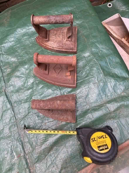 Photo of free Antique flat irons x3 (Ringwood BH24) #3