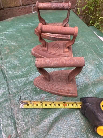 Photo of free Antique flat irons x3 (Ringwood BH24) #2