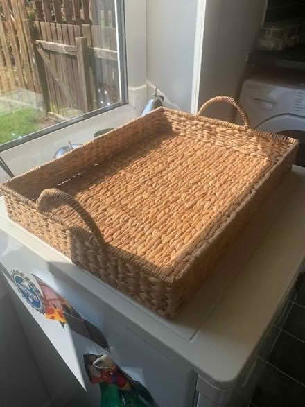 Photo of free Heavy wicker tray (Carrick Knowe EH12) #1