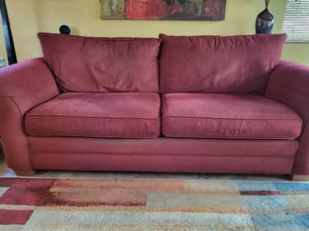 Photo of free Red Fabric Sofa (North Escondido) #2