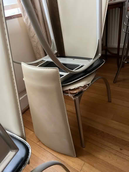 Photo of free 8 leather dining chairs (Bromley) #4
