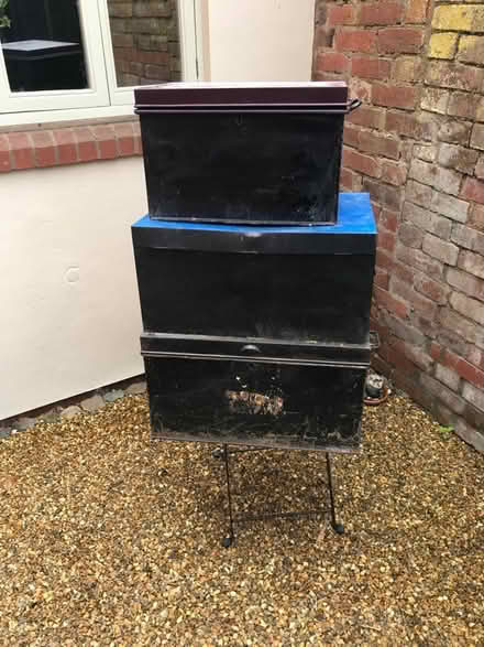 Photo of free Metal storage boxes (Ludlow SY8) #1
