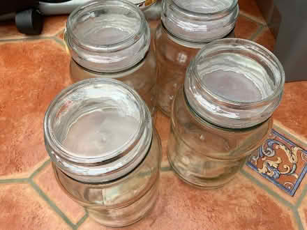 Photo of free 400g glass jars x 6 (Surrey Heath GU15) #1