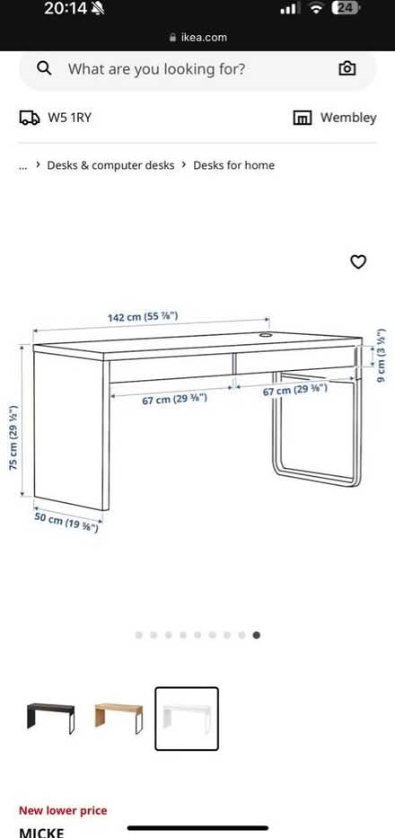 Photo of free White desk (Ealing Broadway) #1