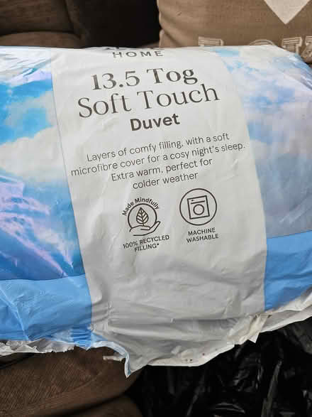 Photo of free Single duvet used once (Billingham TS23) #1