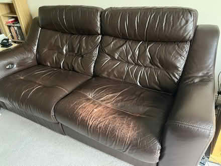 Photo of free Leather Reclining Sofa (Winchmore Hill N21) #2