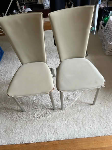 Photo of free 8 leather dining chairs (Bromley) #1