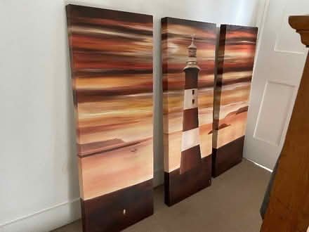 Photo of free A Triptych (set of 3) original paintings (Purley CR8) #1