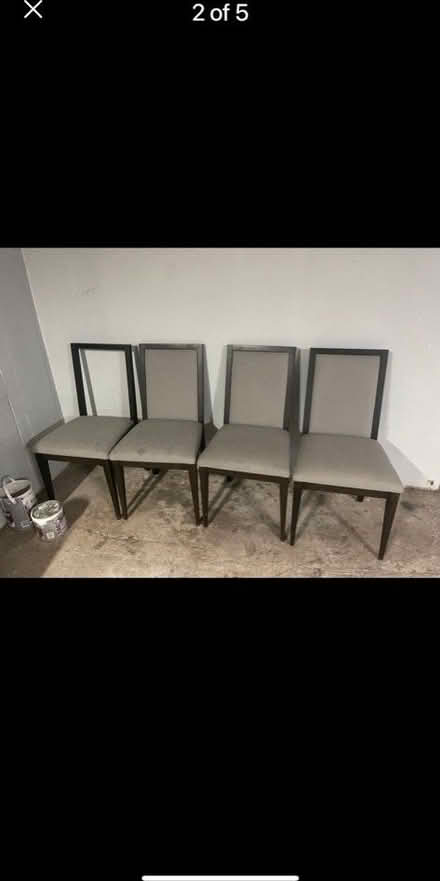 Photo of free 4 grey chairs, one has no back (Bayswater, W2) #2