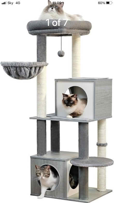Photo of Cat tree with a bed space on top (Egerton Park CH42) #1