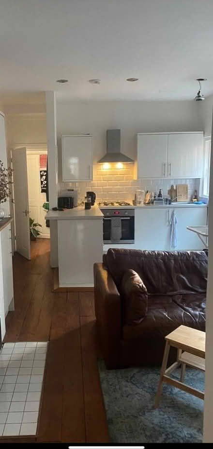 Photo of free Vintage brown leather sofa (Camberwell SE5) #2