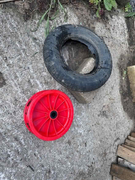 Photo of free Wheelbarrow wheel (Peasedown St John) #1