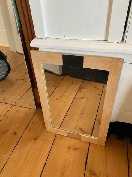 Photo of free Small wood frame mirror to hang (Otterton) #1