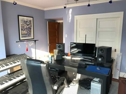 Photo of free Two Heavy Black Tables 2' x 6' (Cleveland Park) #3