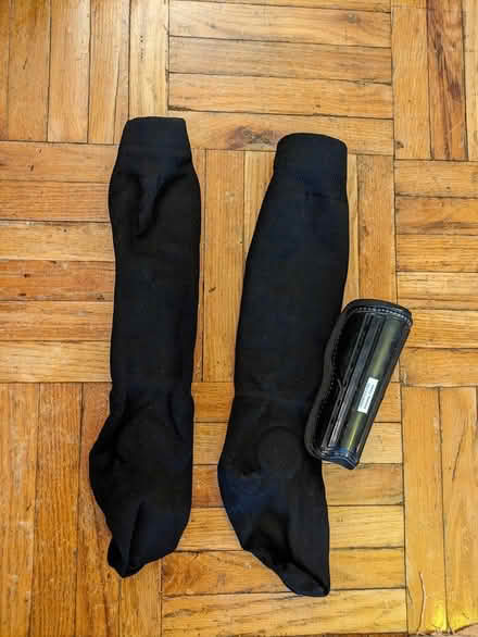 Photo of free New soccer socks w/ shin guards XS (E. Midtown) #1
