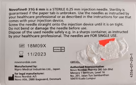 Photo of free Novofine Needles 6mm (Bukit Panjang) #2