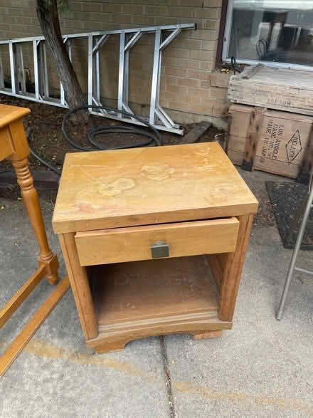 Photo of free Small solid wood side table (South Boulder) #1