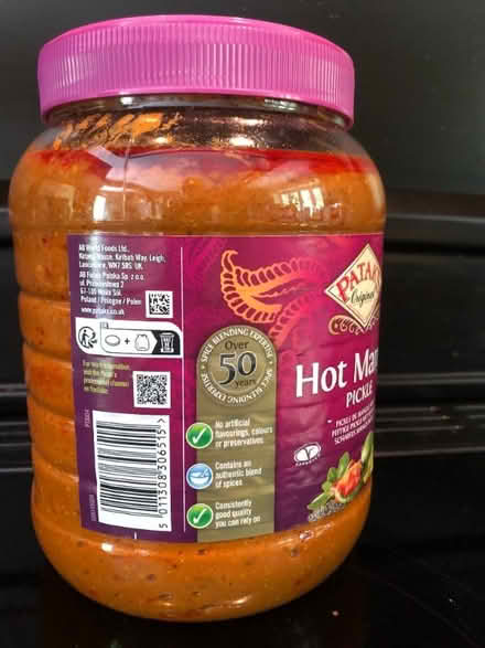 Photo of free Hot Mango Pickle, 2.3kg (2.2L) (Aymestrey HR6) #2