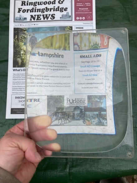 Photo of free Perspex magnifying lens (Ringwood BH24) #2