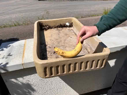 Photo of free Heavy (ceramic?) potting shed sink (Lode, CB25 NorthEast Cambridge) #1