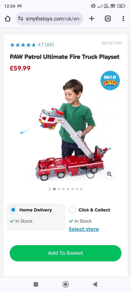Photo of free Paw patrol marshall fire truck (Glastonbury BA6) #1
