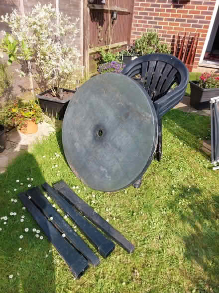 Photo of free Garden table/chair set (Hatfield) #1