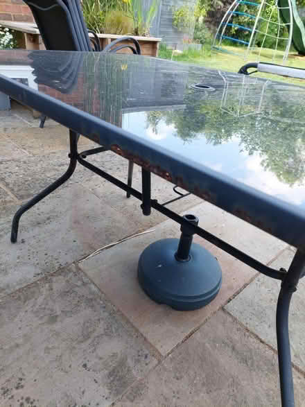 Photo of free Garden table and 6 chairs (Welwyn Garden City) #2