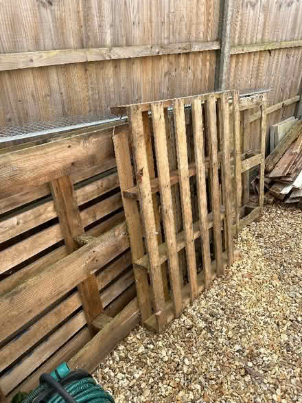 Photo of free 3 wooden pallets (Radbrook Green SY3) #1