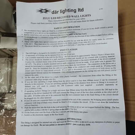 Photo of free 12 plinth lights (Over Kellet LA6) #3
