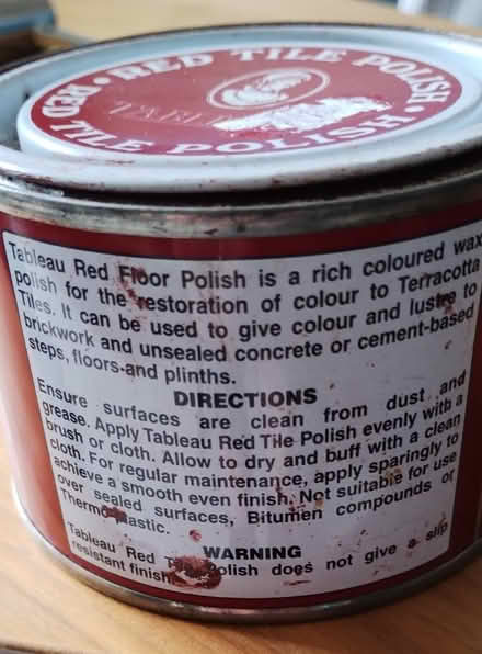 Photo of free Red tile polish (WD17) (Central Watford WD17) #2
