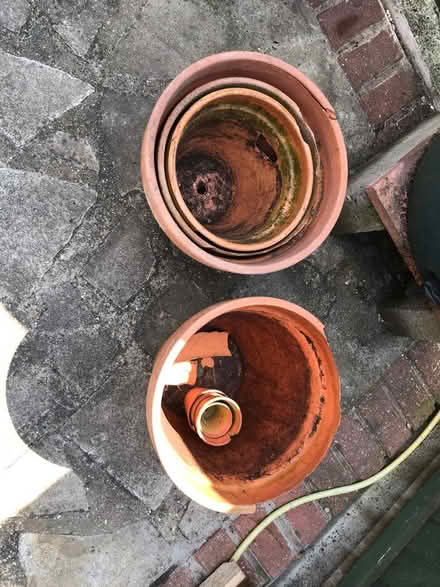 Photo of free Old terracotta plant pots (Grays RM17) #1