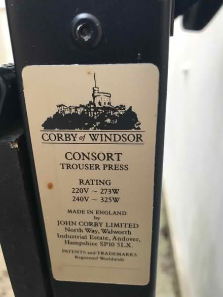 Photo of free trouser press (Brookvale RG21) #4