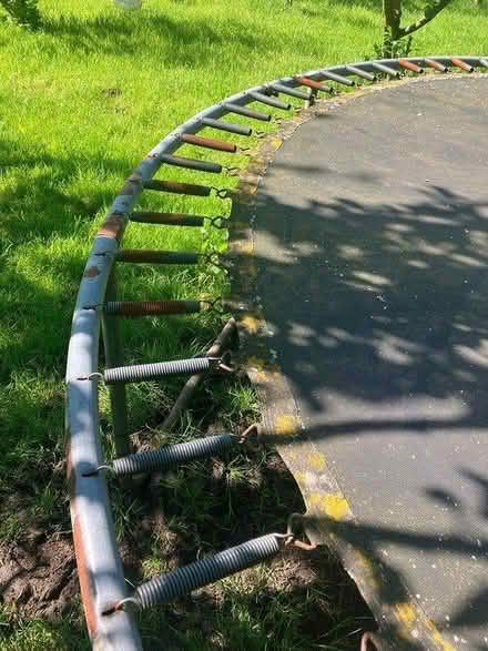 Photo of free 12’ trampoline (unguarded) (Dungworth S6) #3