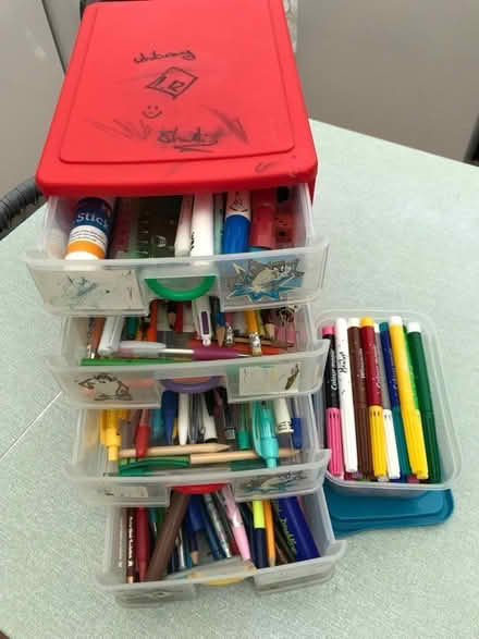 Photo of free Selection of pens pencils crayons felt tips etc (Farlington PO6) #1
