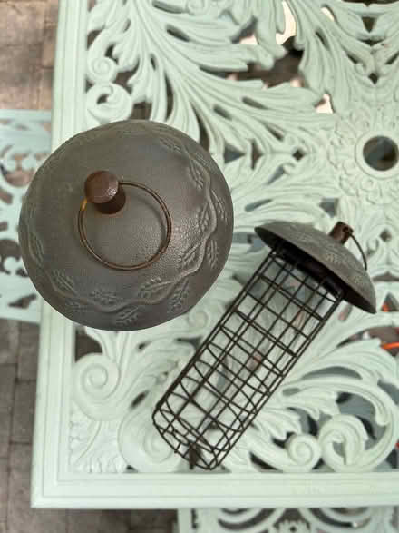 Photo of free Two hanging wire bird feeders (Lode, CB25 NorthEast Cambridge) #3