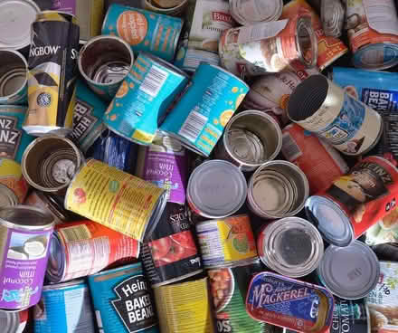 Photo of Empty (washed) tin cans (Woodley RG5) #1