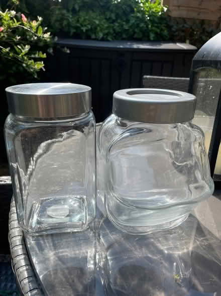Photo of free Two Glass storage jars (Garston WD25) #1