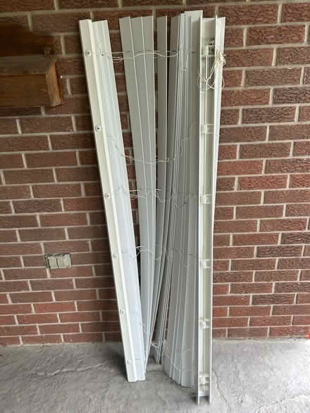 Photo of free White slat blinds (East Waterloo)