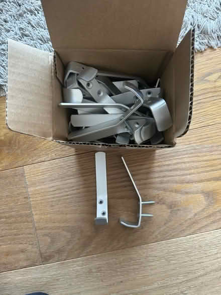 Photo of free Aluminium coat hooks and screws (Wood Farm) #1