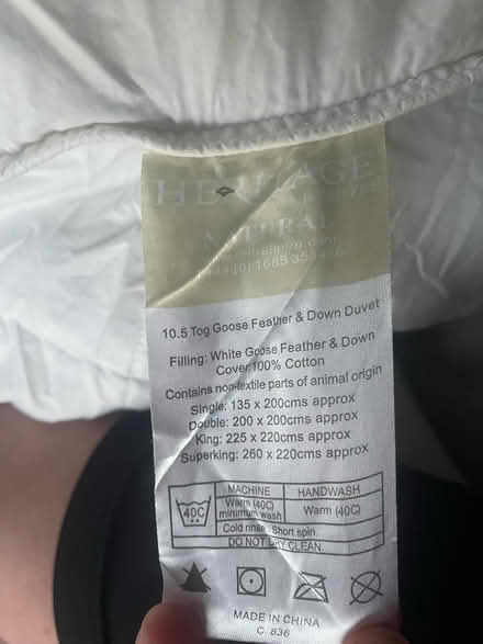 Photo of free 10.5 tog Feather Double Duvet (Bayswater, W2) #2