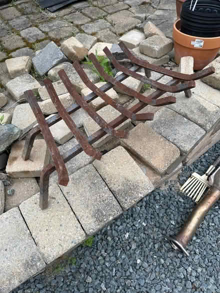 Photo of free Fireplace grate. Heavy iron (Wakefield) #1