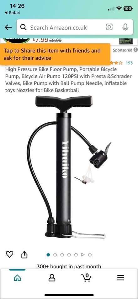 Photo of Pin pump for a football (SK7 Bramhall) #1