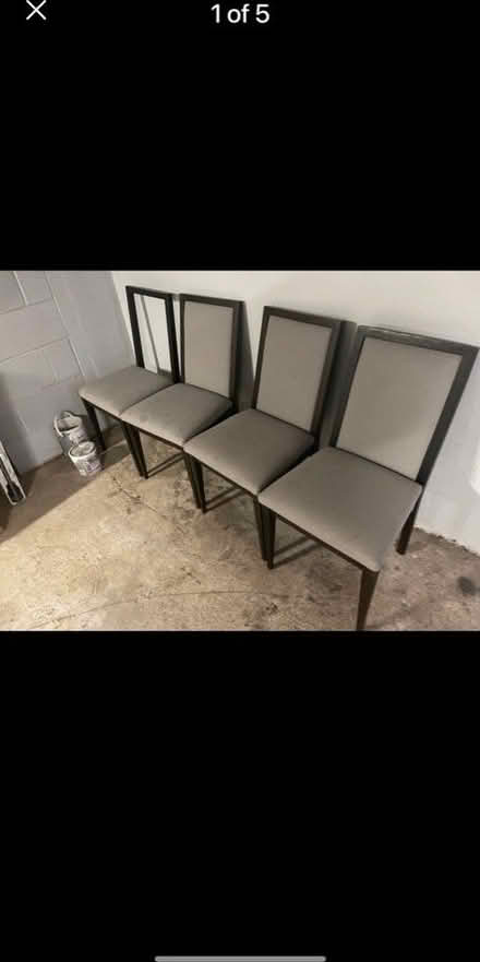 Photo of free 4 grey chairs, one has no back (Bayswater, W2) #1