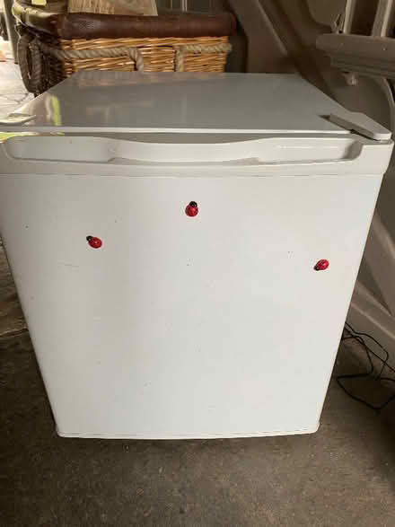 Photo of free Small white fridge suitable for bedsit or caravan (Bower Hinton TA12) #1