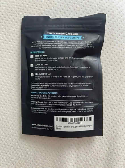 Photo of free Anti snore tape strips (Manchester Township) #2