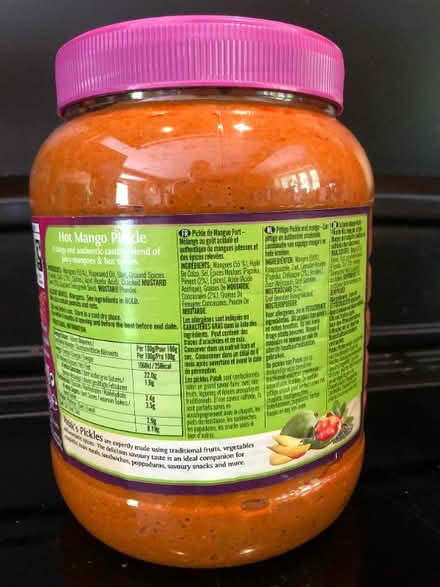 Photo of free Hot Mango Pickle, 2.3kg (2.2L) (Aymestrey HR6) #3